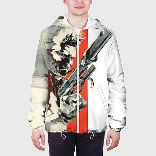 Мужская куртка Metal gear solid 3 / 3D-Белый – фото 3