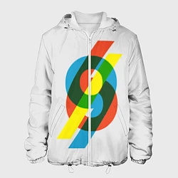 Куртка с капюшоном мужская 69, цвет: 3D-белый