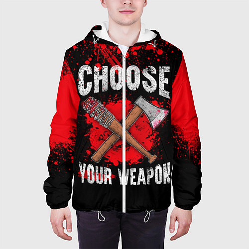 Мужская куртка Choose Your Weapon / 3D-Белый – фото 3