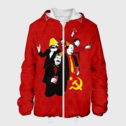 Куртка с капюшоном мужская Communist Party, цвет: 3D-белый