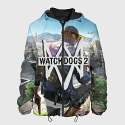 Куртка с капюшоном мужская Watch Dogs 2, цвет: 3D-черный