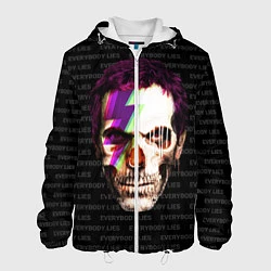 Куртка с капюшоном мужская Dr. Dead House, цвет: 3D-белый