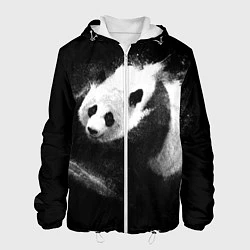 Куртка с капюшоном мужская Молочная панда, цвет: 3D-белый