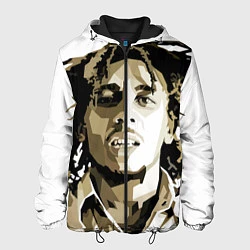 Куртка с капюшоном мужская Bob Marley: Mono, цвет: 3D-черный