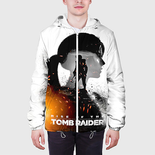 Мужская куртка Rise of the Tomb Raider 1 / 3D-Белый – фото 3