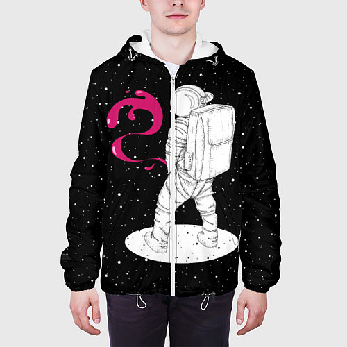 Мужская куртка Космическая струя / 3D-Белый – фото 3