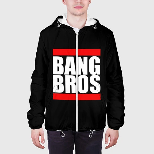 Мужская куртка Run Bang Bros / 3D-Белый – фото 3