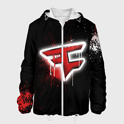 Куртка с капюшоном мужская FaZe Clan: Black collection, цвет: 3D-белый