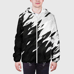Куртка с капюшоном мужская Black & white, цвет: 3D-белый — фото 2