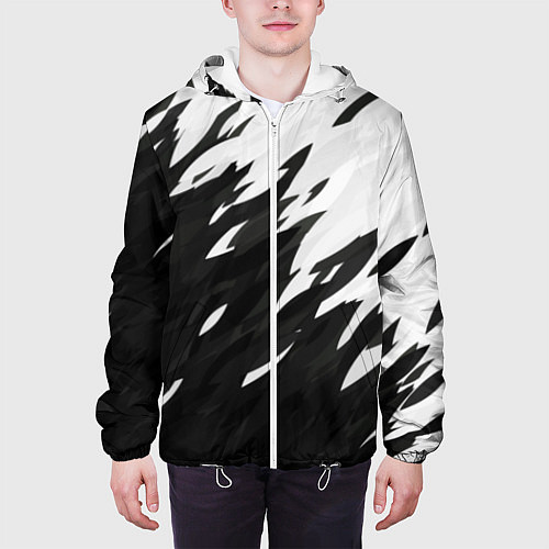 Мужская куртка Black & white / 3D-Белый – фото 3