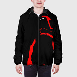 Куртка с капюшоном мужская Dethklok: Dark Man цвета 3D-черный — фото 2