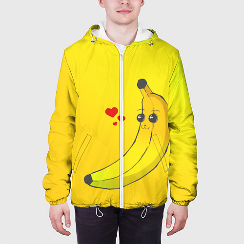 Мужская куртка Just Banana (Yellow) / 3D-Белый – фото 3