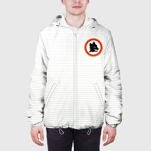 Мужская куртка A S Roma - WHITE N 98 NEW 2022 / 3D-Белый – фото 3