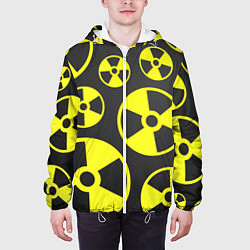 Куртка с капюшоном мужская Радиация, цвет: 3D-белый — фото 2