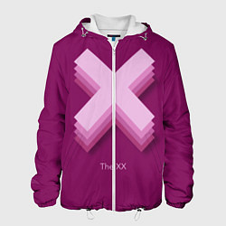 Куртка с капюшоном мужская The XX: Purple цвета 3D-белый — фото 1