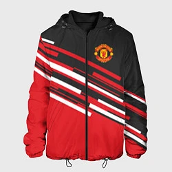 Куртка с капюшоном мужская Man UTD FC: Sport Line 2018, цвет: 3D-черный