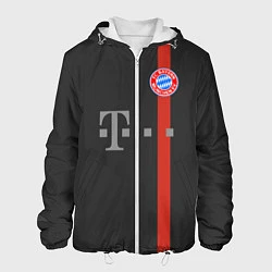 Куртка с капюшоном мужская Bayern FC: Black 2018, цвет: 3D-белый