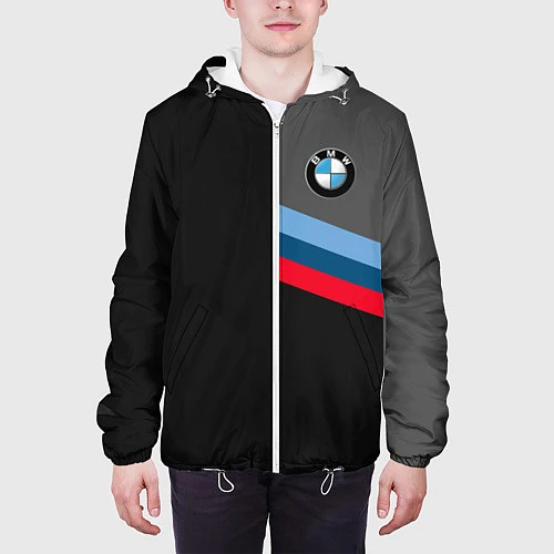 Мужская куртка BMW БМВ / 3D-Белый – фото 3