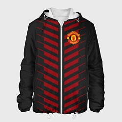 Куртка с капюшоном мужская FC Manchester United: Creative, цвет: 3D-белый