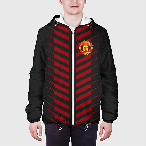 Мужская куртка FC Manchester United: Creative / 3D-Белый – фото 3