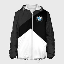 Куртка с капюшоном мужская BMW 2018 SportWear 3, цвет: 3D-белый