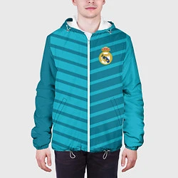 Куртка с капюшоном мужская FC Real Madrid: Reverse, цвет: 3D-белый — фото 2