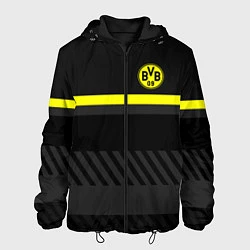 Куртка с капюшоном мужская FC Borussia 2018 Original #3, цвет: 3D-черный
