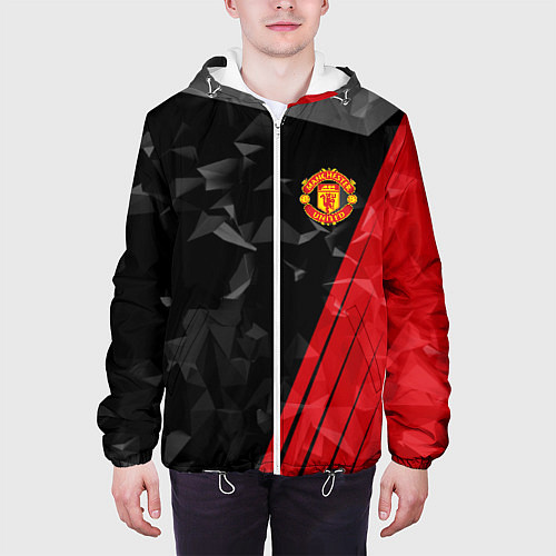 Мужская куртка FC Manchester United: Abstract / 3D-Белый – фото 3