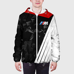 Куртка с капюшоном мужская BMW M: Poly Sport, цвет: 3D-белый — фото 2