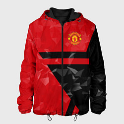 Куртка с капюшоном мужская FCMU: Red & Black Star, цвет: 3D-черный