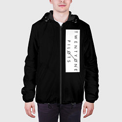 Куртка с капюшоном мужская 21 Pilots Logo, цвет: 3D-черный — фото 2