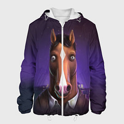 Куртка с капюшоном мужская BoJack, цвет: 3D-белый