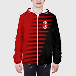 Куртка с капюшоном мужская АC Milan: R&B, цвет: 3D-белый — фото 2