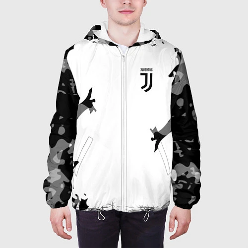 Мужская куртка FC Juventus: White Original / 3D-Белый – фото 3