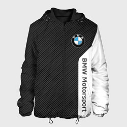Куртка с капюшоном мужская BMW CARBON БМВ КАРБОН цвета 3D-черный — фото 1