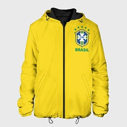 Куртка с капюшоном мужская Сборная Бразилии, цвет: 3D-черный