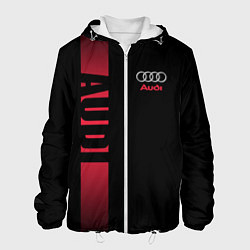 Куртка с капюшоном мужская Audi: Black Sport, цвет: 3D-белый