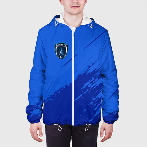 Мужская куртка FC Paris: Blue 2018 / 3D-Белый – фото 3