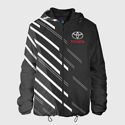 Куртка с капюшоном мужская Toyota: White Rays, цвет: 3D-черный