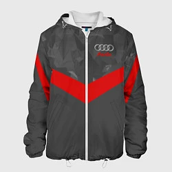 Куртка с капюшоном мужская Audi: Poly Sport, цвет: 3D-белый