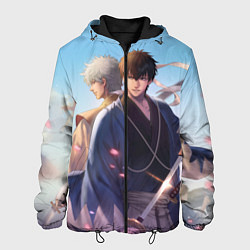 Куртка с капюшоном мужская Gintama, цвет: 3D-черный