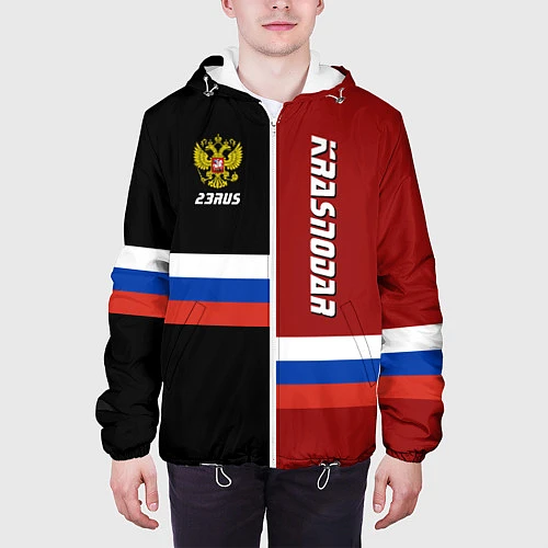 Мужская куртка Krasnodar, Russia / 3D-Белый – фото 3