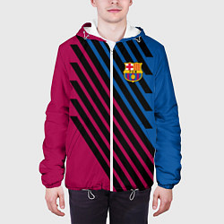 Куртка с капюшоном мужская FCB, цвет: 3D-белый — фото 2