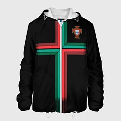Куртка с капюшоном мужская Сборная Португалии: Альтернатива ЧМ-2018, цвет: 3D-белый