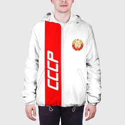 Куртка с капюшоном мужская СССР: White Collection, цвет: 3D-белый — фото 2