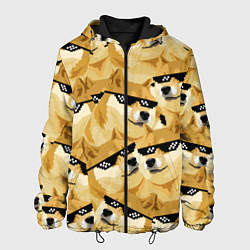Куртка с капюшоном мужская Doge: Deal with it, цвет: 3D-черный
