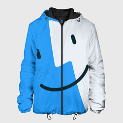 Куртка с капюшоном мужская Mac OS Smile, цвет: 3D-черный