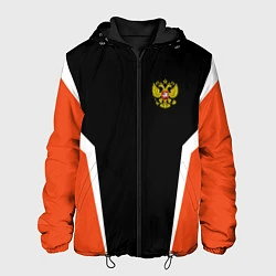 Куртка с капюшоном мужская Russia: Orange Sport, цвет: 3D-черный