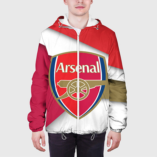 Мужская куртка FC Arsenal / 3D-Белый – фото 3