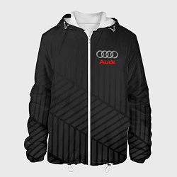 Куртка с капюшоном мужская Audi: Grey Collection, цвет: 3D-белый